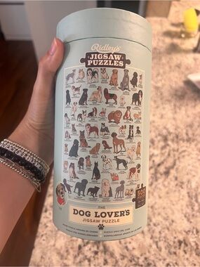 Dog Lover's Jigsaw Puzzle - Light Blue